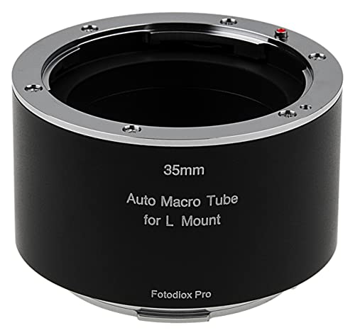 Fotodiox Pro 35mm Automatic Macro Extension Tube Compatible with L-Mount Alliance MILC Cameras for Extreme Close-up Photography, Black (L-35-MCR-AF)