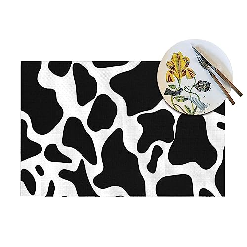 Set de table en PVC tissé 30x45 cm lavable et résistant pour repas en intérieur et extérieur