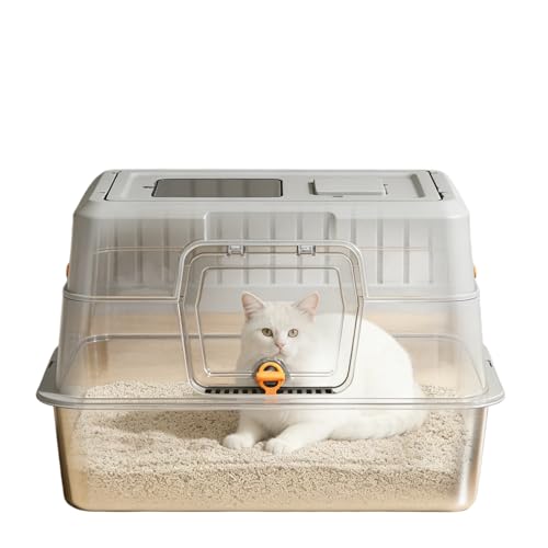 Arenero Cerrado Blanco para Gato miniatura 1