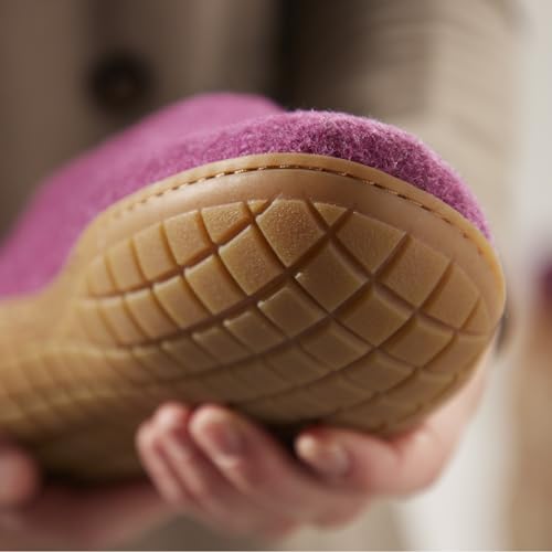 Image of Glerups 100% quality wool mix Shoe Slipper with rubber sole - Unisex