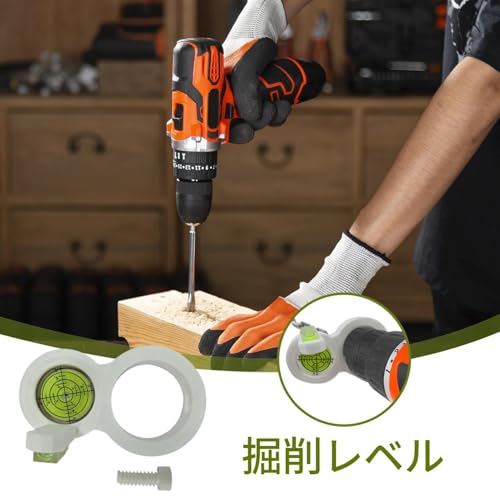 ドリルレベルツール,電動ドリル補助水準器,ドリルガイド用レベル附件 - 壁装飾、写真枠、家庭修理、キャビネットプロジェクト用