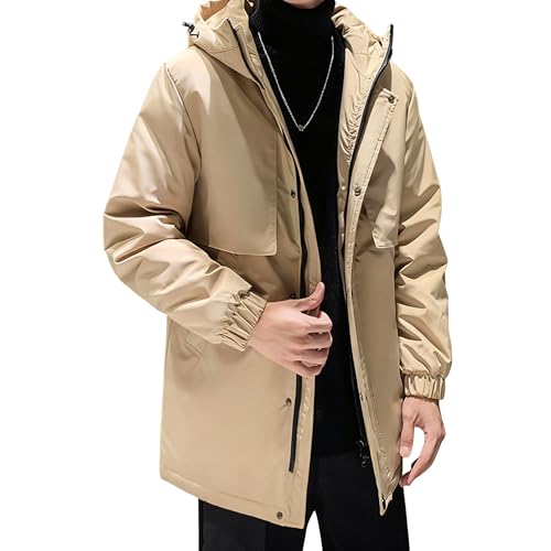 [Ｋａｙｉｙａｓｕ] ダウンジャケット メンズ 冬 アウター 防寒 ジャケット M-4XL 大きいサイズ 防風 軽量 中綿ジャケット 冬服（カーキ M）