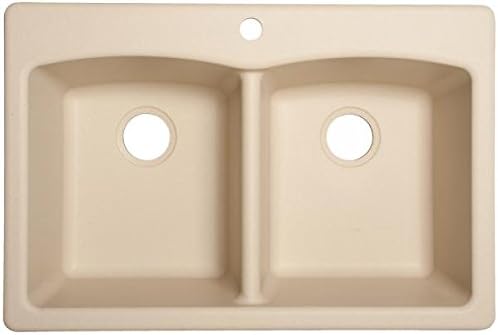 Franke Ellipse 33" Dual Mount Granite Double Bowl Kitchen Sink, Champagne