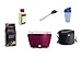 Produktbild LotusGrill Starter-Set 1x Grill Pflaumenlila mit USB-Anschluß 1x Buchenholzkohle 1kg, 1x Brennpaste 200ml, 1x Marinierpinsel Pflaumenlila, 1x Dressingshaker 1x Transport-Tragetasche
