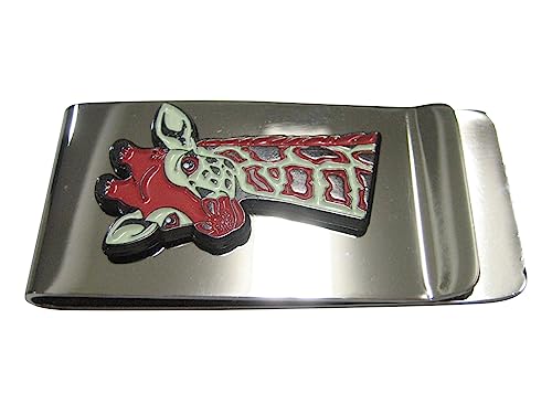 Kiola Designs Red Giraffe Head Money Clip