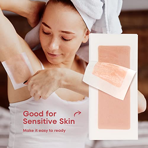 Irreshine NATURAL GENTLE SENSITIVE SKIN WAX STRIPS Wax Strips Hair Removal For Women: Natural Home & Travel Brazilian Body Waxing Strip For Bikini Armpit Leg thumb #3