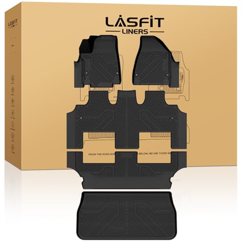 Image of LASFIT Floor Mat for Chrysler Pacifica Hybrid 2017-2026 7 Seats, Full Set