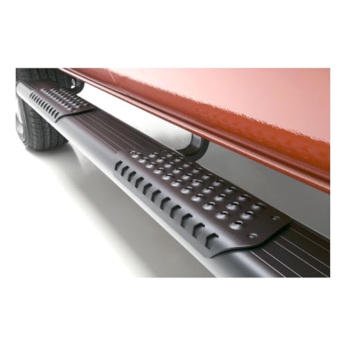 Estribos laterales ovalados Luverne O-Mega II 102 pulg aluminio negro miniatura 2
