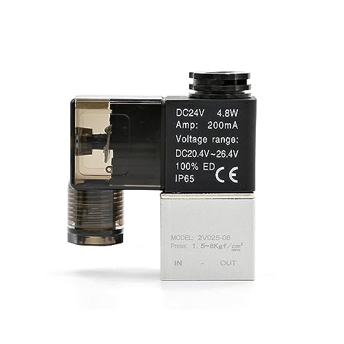 Électrovanne de précision 2V025-08 commande NC AC220V pour fluides gazeux - 5