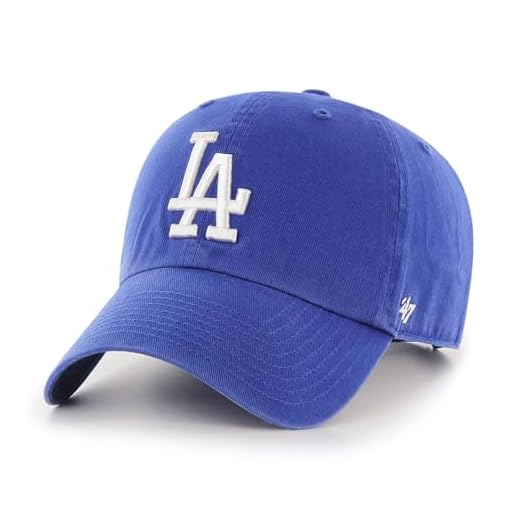 '47 Brand Los Angeles LA Dodgers Clean Up Hat Cap Home Royal/White