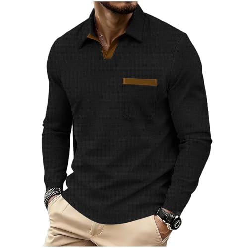 Tee shirt vêtements travail style polo homme manche longue confort
