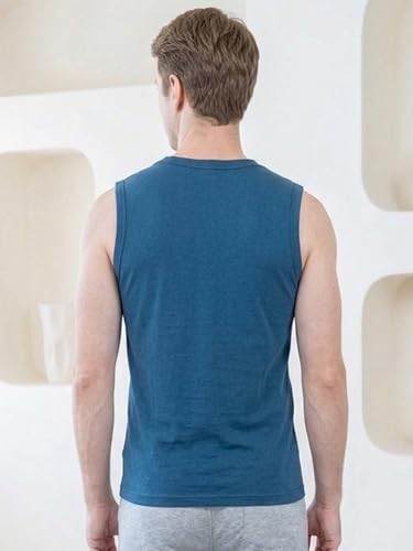 Image of Lux Cozi Men's Cotton Modern Fit Vest (Pack of 4) (Color & Prints May Vary)