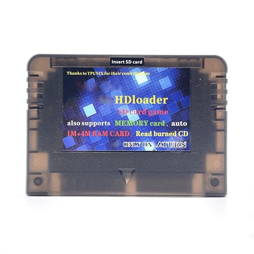 SAROO SS HDloader - Cartucho lector de juegos de lectura rápida compatible con tarjetas SD TF Menory Cards Play Games sin CD para Saturn (64G Normal Edition)