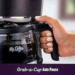 Mr. Coffee 5-Cup Programmable Coffee Maker, 25 oz. Mini Brew, Brew Now or Later, with Water Filtration and Nylon Reusable Filter, Black - Image 4