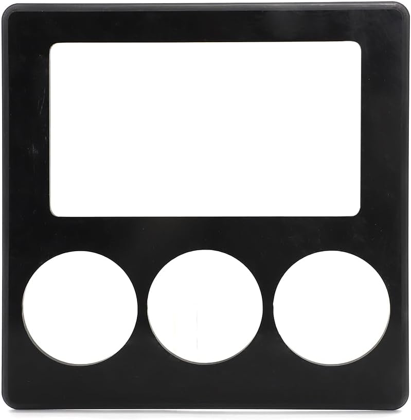 AUTOVIC Double DIN Installation Kit Din Trim Bezel Kit Black for 1987 1988 1989 Ford Mustang HVAC Controls