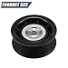 X AUTOHAUX MD368210 Car Accessory Drive Belt Idler Pulley Deflection Guide Pulley Serpentine Belt Idler Pulley for Mitsubishi Montero 2001-2006