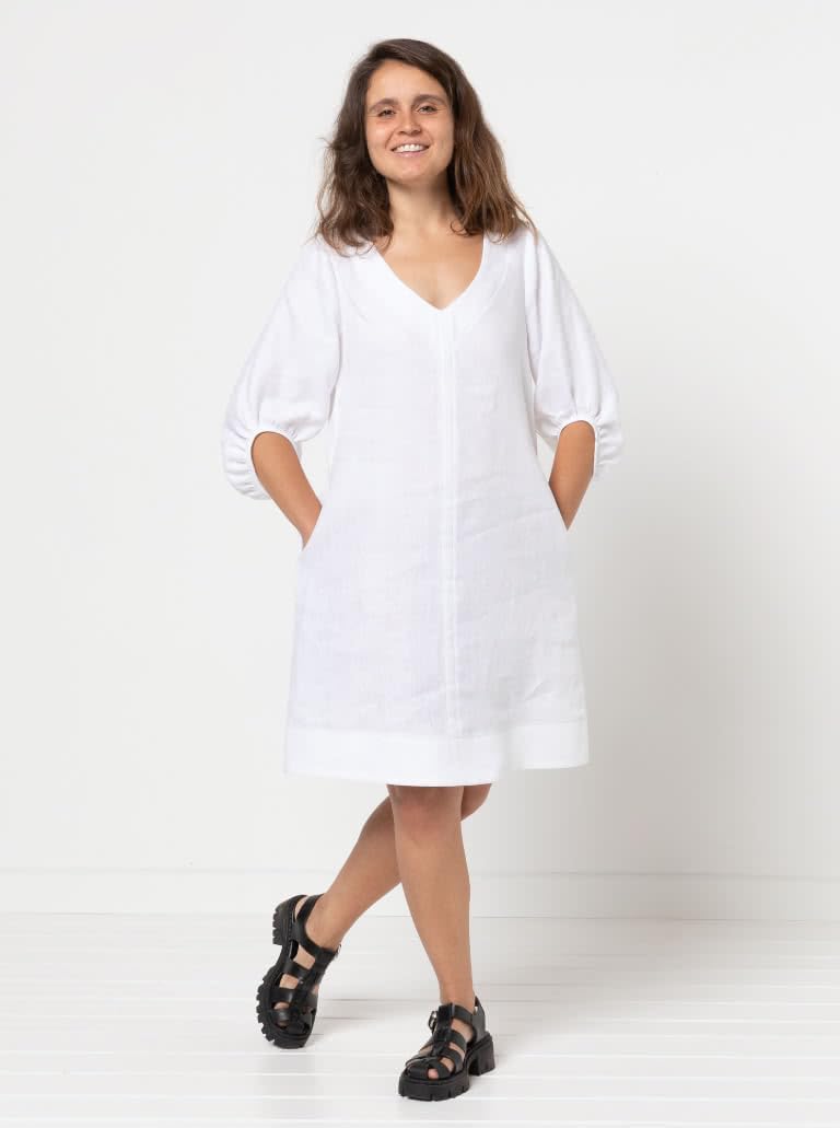Style Arc Sewing Pattern - Zalia Woven Top and Dress (Sizes 10-22)