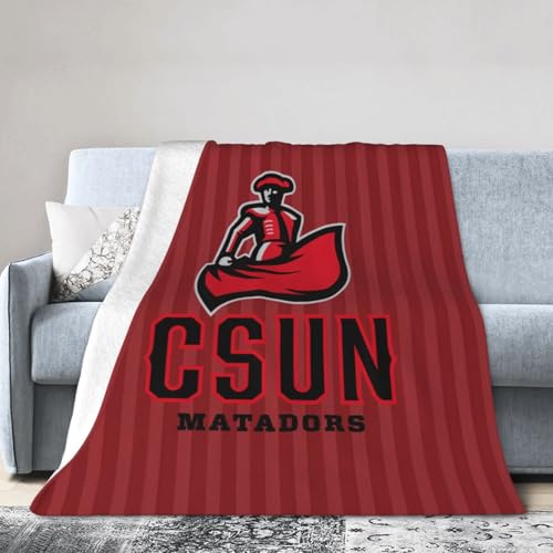 Cal State Northridge Matadors CSUN Ultra-Soft Micro Fleece Blanket Soft Comfortable Flannel Blanket