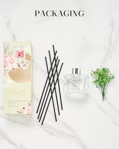 MSENSE-Creamy-Fig-Reed-Diffuser-Set-with-7-Sticks-Babys-Breath-Flower-70oz-Woody-Floral-Scent-Flame-Free-Fragrance-Diffuser-for-Bedroom-Long-Lasting-Floral-Diffuser-for-Housewarming MSENSE Creamy Fig Reed Diffuser Set with 7 Sticks Babys Breath Flower 70oz Woody Floral Scent Flame Free Fragrance Diffuser for Bedroom Long Lasting Floral Diffuser for Housewarming