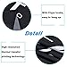 Funny Quotes Shower Curtain Sets with Non-Slip Rugs, Toilet Lid Cover and Bath Mat, Black and White with 12 Hooks, Durable Waterproof Curtain