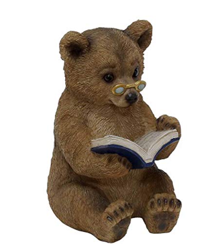 丸和貿易 置物 インテリア 玄関 ガーデンに! おしゃれ 動物 マスコット チアフルフレンズ クマのハーマン 11×13.1×17.8cm 1003877-00