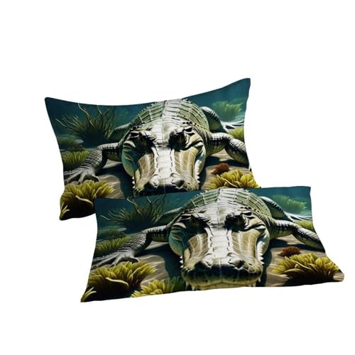 Linge de lit crocodile imprimé 3D pour éviter le repassage - 7