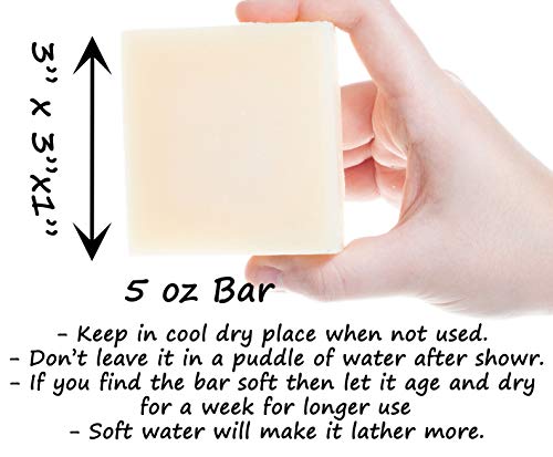 360Feel Clean Cotton Soap 5 Oz Castile Handmade Soaps -Refreshing Spring Scent- Essential Oil Natural Mans Soap Bar- Anniversary Wedding Gifts- Made In Usa-Gift Ready Cotton Blossom #TOP4