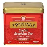 Twinings English Breakfast Loose Tea Tin, 7.05 Ounce Tin (Pack of 1), Smooth, Flavourful, Robust Black Tea Leaves, Caffeinated, Enjoy Hot or Iced