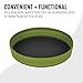 Sea to Summit X-Plate Collabsible Silicone Camping Dinnerware, 7.9-Inch, Lime Green