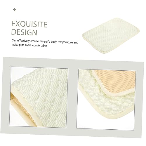 COLLBATH Sommer Kühlmatte Für Haustiere Aus Atmungsaktivem Eisfaserstoff Kleine Kühlunterlage Für Hunde Kaninchen Und Hamster Vielseitig Für Zuhause Und Reisen