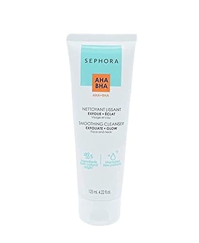 Sephora AHA BHA Limpiador exfoliante y brillante, 4.22 onzas