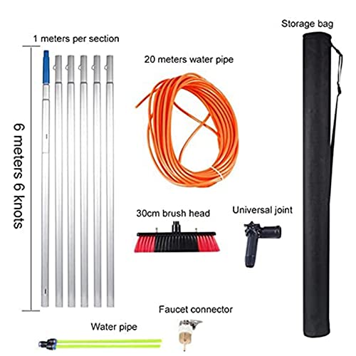 Perche de nettoyage de panneau photovoltaïque extensible de 5 à 12m - 8