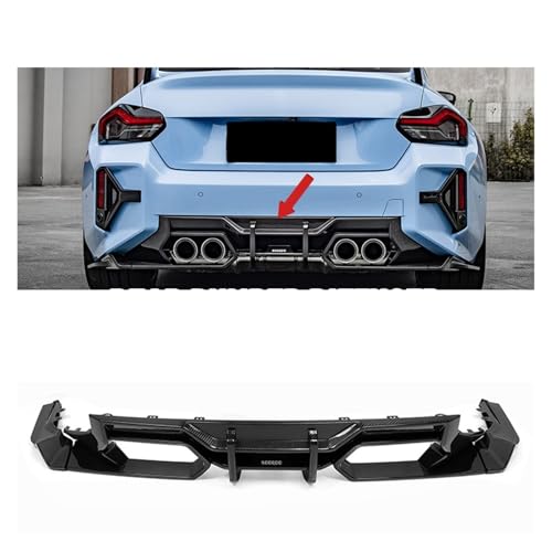 Difusor trasero de fibra de carbono en 3 piezas con diseño aerodinámico para BMW G87 M2 5