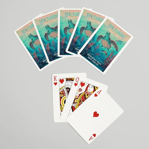 Baraja de Poker North Myrtle Beach, Tortuga Marina, 52 Cartas miniatura 7