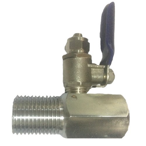 RO Feed Water Adapte 1/2" Thread Male to 1/4" Tube Ball Valve Water Faucet Tap Feed RO Reverse Osmosis