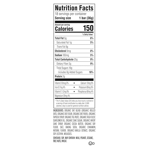 CLIF Kid Zbar - Iced Oatmeal Cookie - Soft Baked Whole Grain Snack Bars - USDA Organic - Non-GMO - Plant-Based - 1.27 oz. (18 Pack)