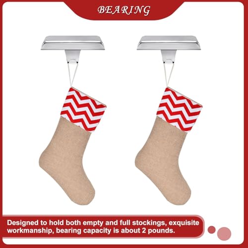 Support de cheminée sans perçage avec crochet pour chaussettes de Noël - 3