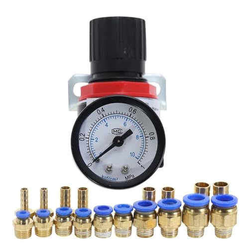 Válvula reductora AR2000 de 1/4 para optimizar el flujo de aire en compresores de 8mm 4