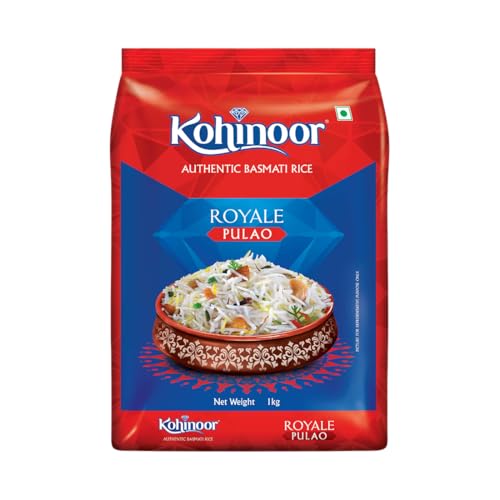Kohinoor Pulao Basmati Rice, 1 kg | Long-Grain Basmati (Cooked grain up to 18 mm) | Aromatic & Flavorful Rice | Ideal for Pulao Kohinoor Pulao Basmati Rice, 1 kg | Long-Grain Basmati (Cooked grain up to 18 mm) | Aromatic & Flavorful Rice | Ideal for Pulao