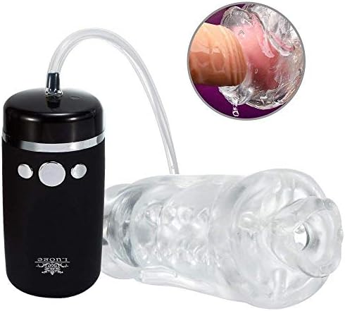 Wkae Rabbit Toys Thruster Automatical Strong Sucking Powerful Rotating Thrusting Electric Suction Cup Electric Male Stroker Sleeve with 10 Speeds Frequency Vibration