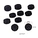 Yardwe 10-Piece 40mm Felt Washers Set for Drum Cymbals and Guitar Strap Buttons High-Quality Black Felt Pads Suitable for Drum Kits and Percussion Instruments