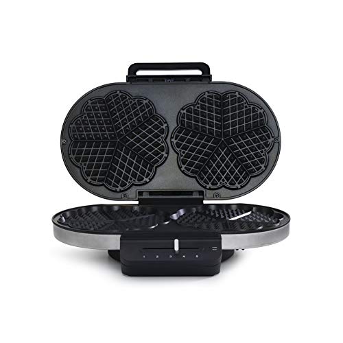 Wilfa TRADITION Double S Waffeleisen – Waffle Maker mit 17 cm Durchmesser, 1200 Watt und Signalleuchte, silber – Bild 3