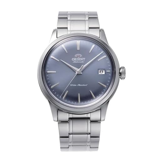 Orient Relógio social automático Bambino versão 7 38 mm em azul Modelo: RA-AC0M10L30B, Azul