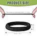 100-Piece Set: Elastic Black Hair Ties - Seamless, Soft Holders for Thick Hair, Kids to Adults