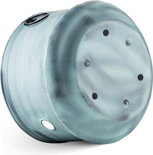 LifeSmart Garden Hose Holder Pot and Lid 16” x 12” | Water Hose Storage Container for Outside and Indoor Use | Hose Hider