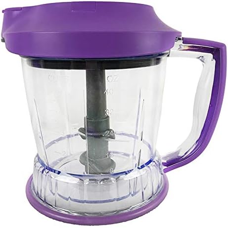 Ninja Storm Master Prep Food Processor Blender Powerful One Touch 450W Motor Pod BPA-Free Pitcher Dishwasher Safe QB751Q (Renewed) (Purple)