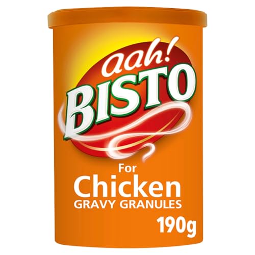 Bisto Flavoursome & Delicious Chicken Gravy Granules for Hearty Family Mealtimes 190 g Drum (Pack of 1)