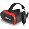 VR Headset Compatible with iPhone and Android Phones | VR Set Incl. Remote Control for Android Smartphones | 3D Virtual…
