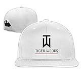 Main material: cotton YVES Tiger Logo Woods Custom Baseball cap Hip Hop cap Adjustable Snapback Flat Bill Ash White