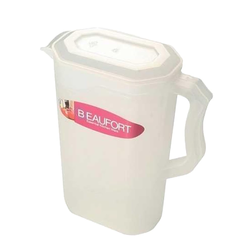 Beaufort Fridge Jug Plastic Storage Water Milk Juice Container & Lid - 2 Litre